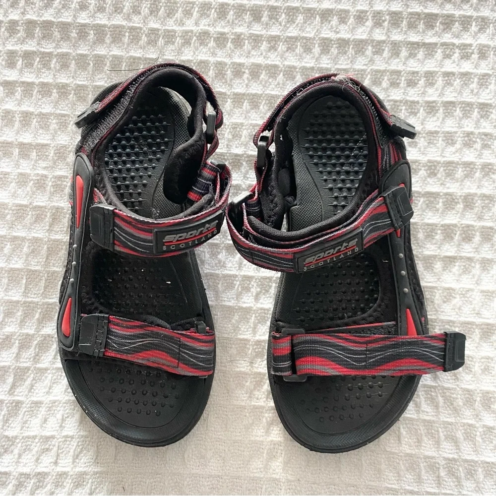 Sporty Kids Sandals - Black and Red size 31